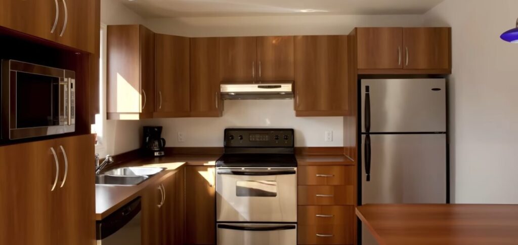 Modern budget-friendly kitchen remodeling in Bethesda featuring painted cabinets and cost-effective upgrades that boost home value.